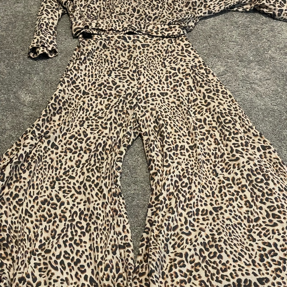 Aakaa Leopard Print Jumpsuit